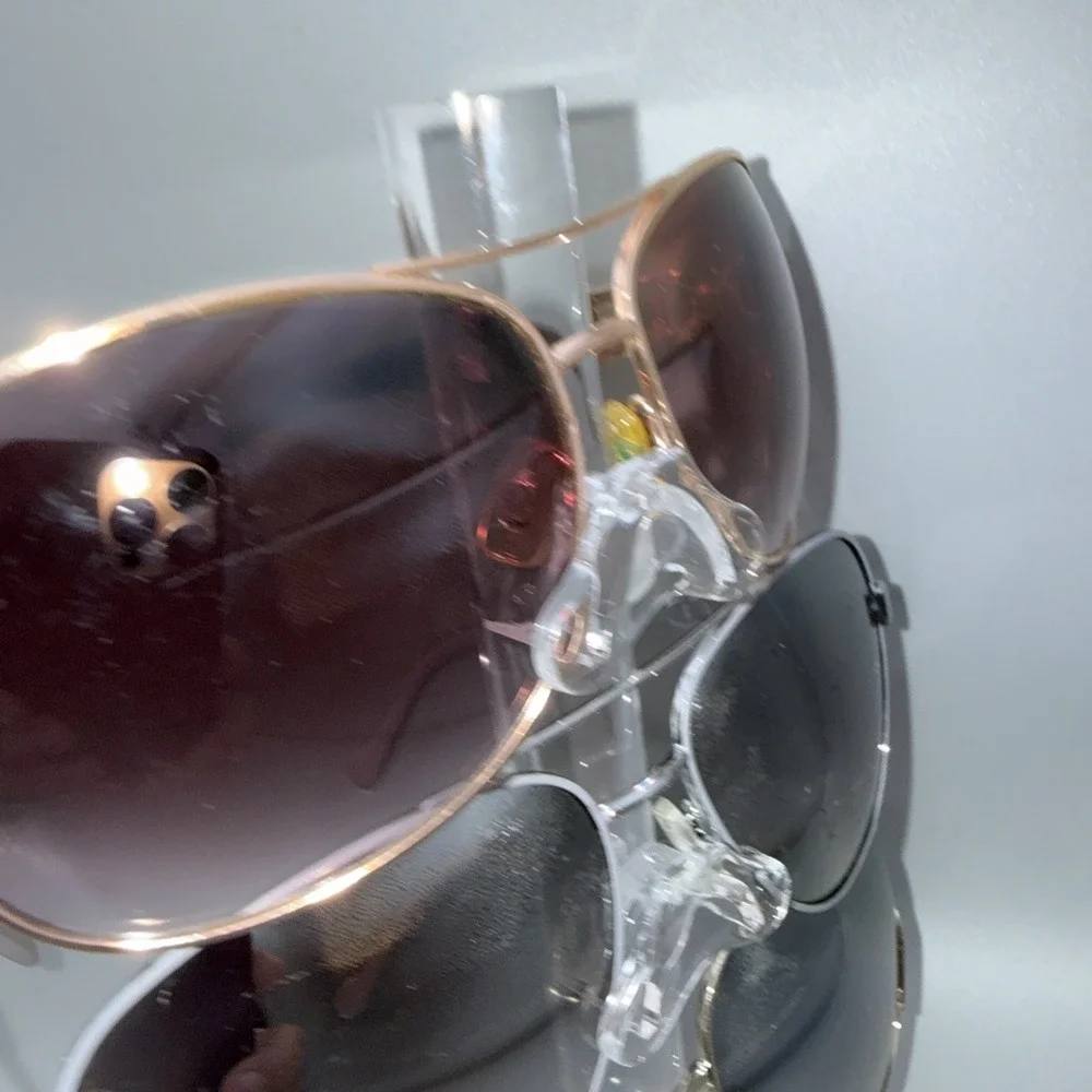 3 pairs -Authentic Jessica Simpson Aviator HOT Sunglasses- Silver & Rose Gold